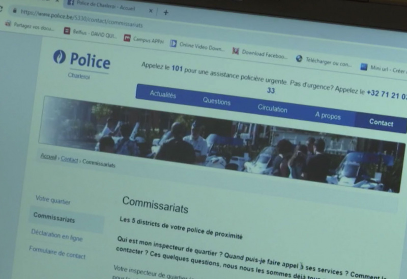 Nouveau site internet pour la police de charleroi