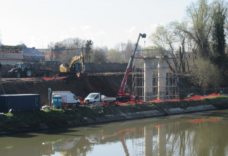 Gros travaux sur le pont de Gouy-lez-Piéton tout ce week-end