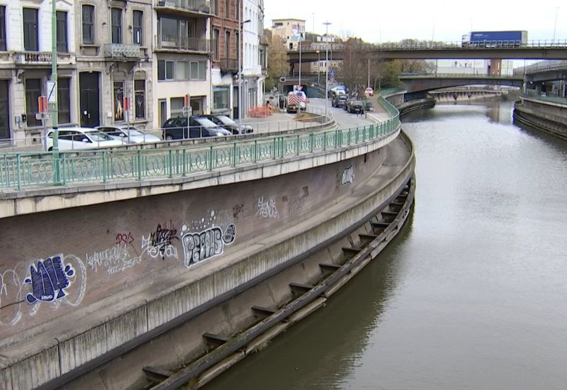 Fermeture d'un tronçon RaVel sur le quai de Charleroi