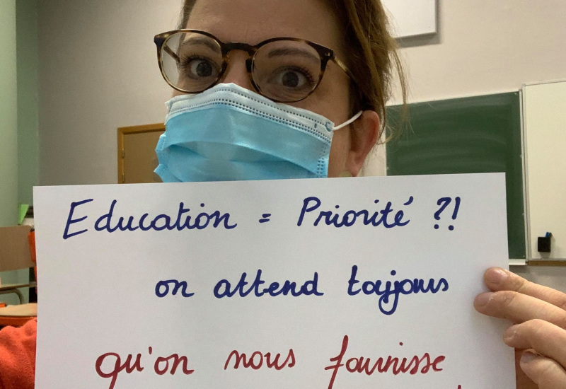 Charleroi : Les enseignants réclament plus de moyens (vidéo)