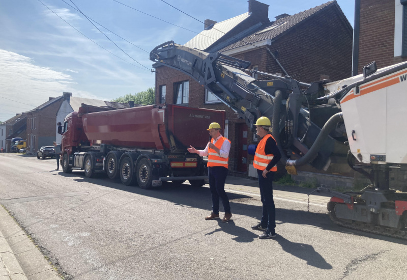 Charleroi : 500ème chantier de voirie lancé !