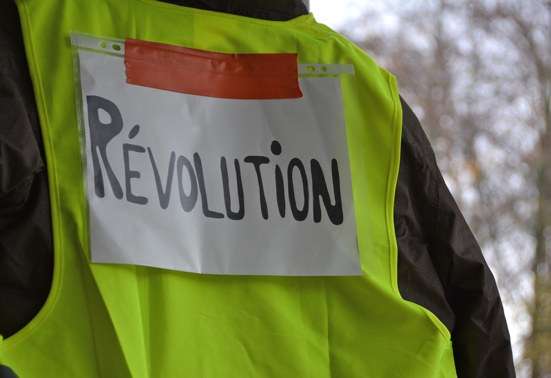 Les gilets jaunes présents à la frontière