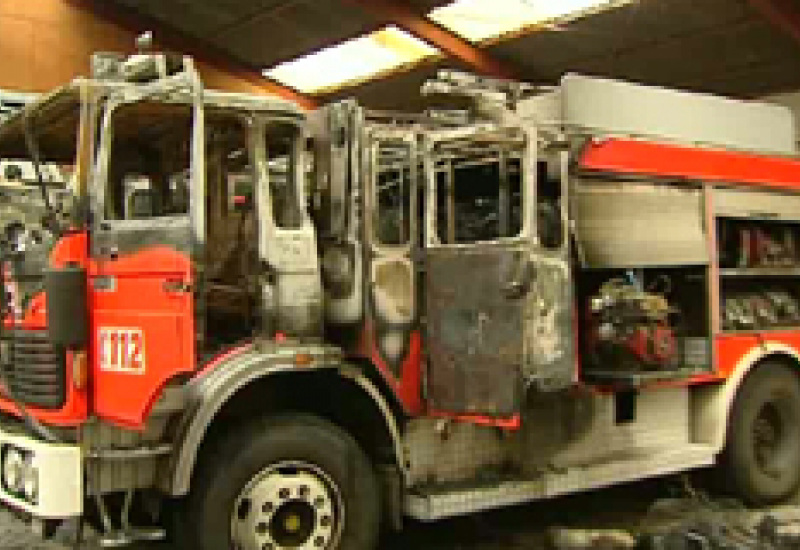 06/06/11 : Incendie à la caserne de Thuin