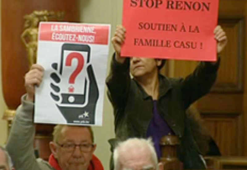 28/01/14 : Conseil communal à Charleroi
