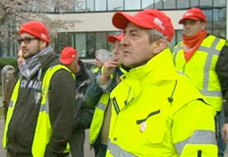 18/03/14 : Action des travailleurs de Saint-Gobain