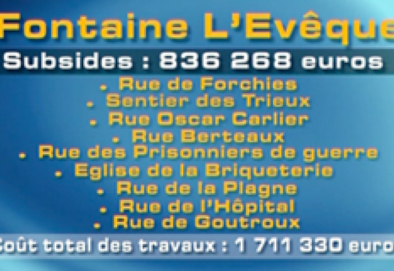 20/03/14 : Subsides du Fonds d'Investissement des communes